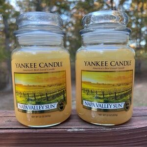 Yankee Candle Housewarmer Fruit Fragrance Co. Scented "Napa Valley Sun"|Sz:22 oz